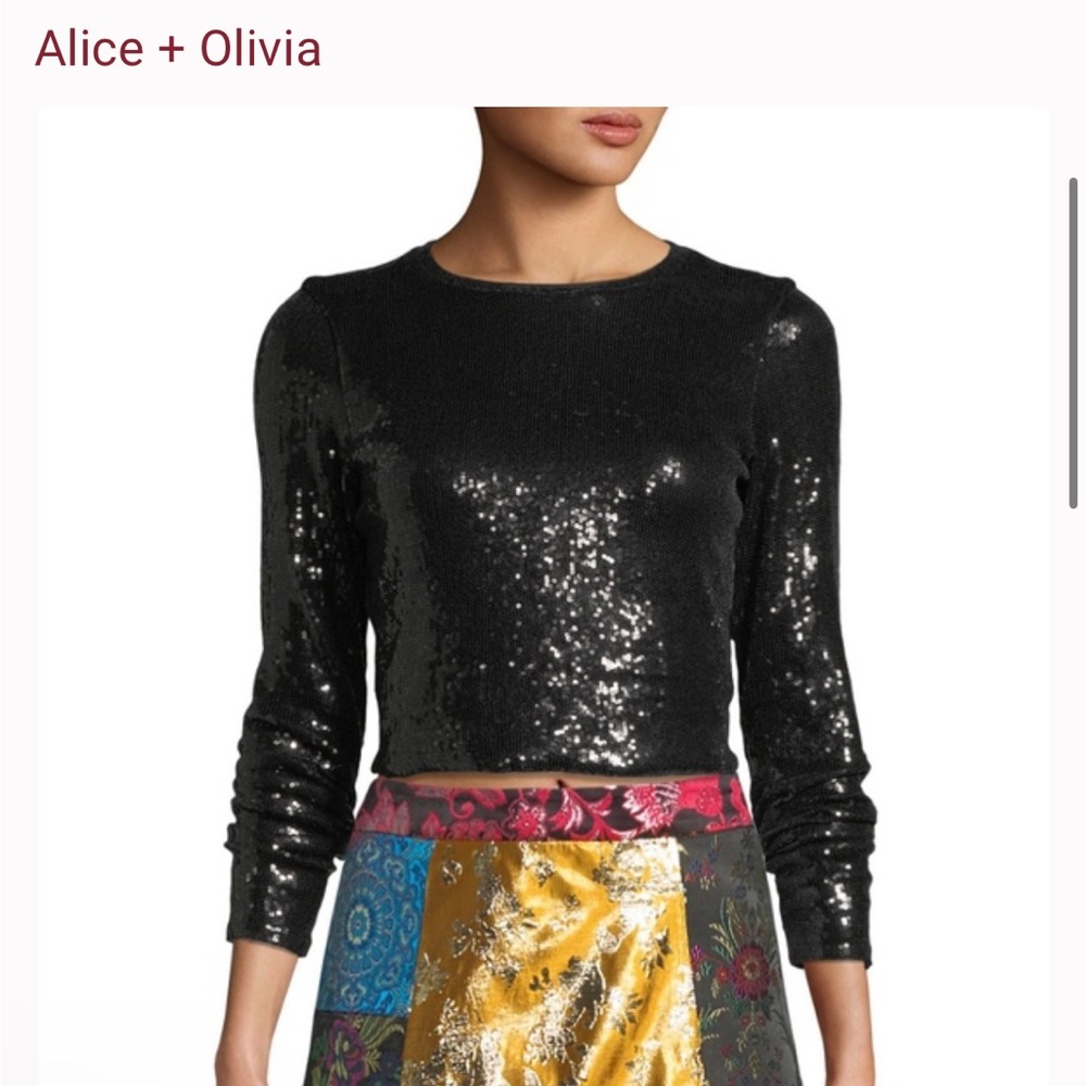 Alice + Olivia Sequin Top - Picture 6 of 6
